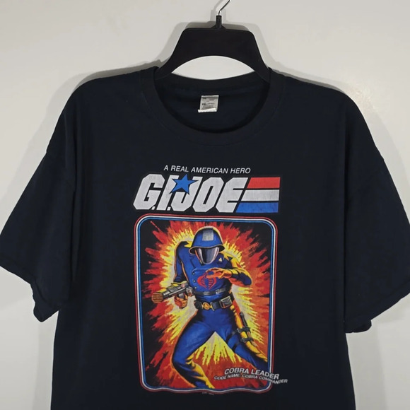 {Hasbro} Men's G.I. Joe Cobra Leader Commander Print Black Tshirt - Size XL - Picture 4 of 10